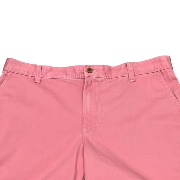 Izod Saltwater Salmon Flat Front Shorts 100% Cotton Size 36 - Picture 3 of 6